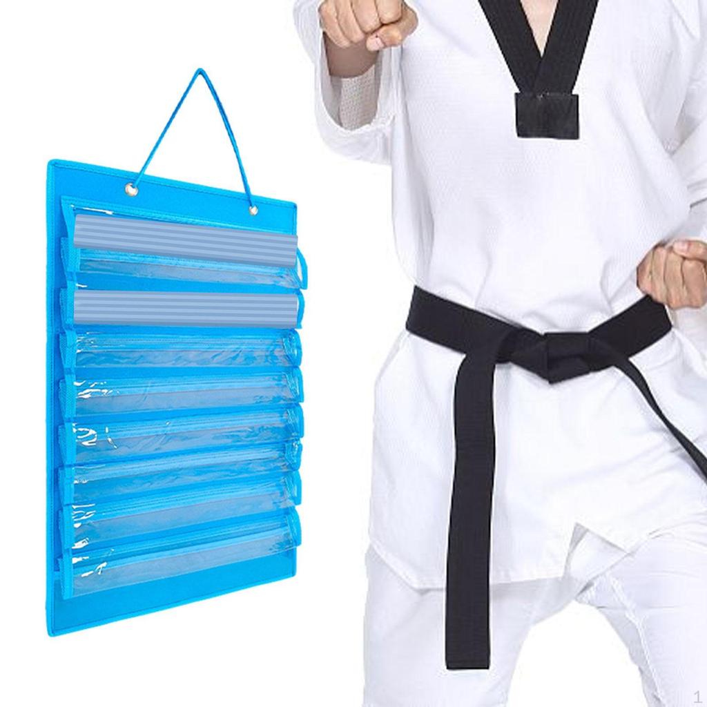 Karate-Gürtel-Organizer, Präsentationsständer, staubdicht, leicht, Kollektion für 8