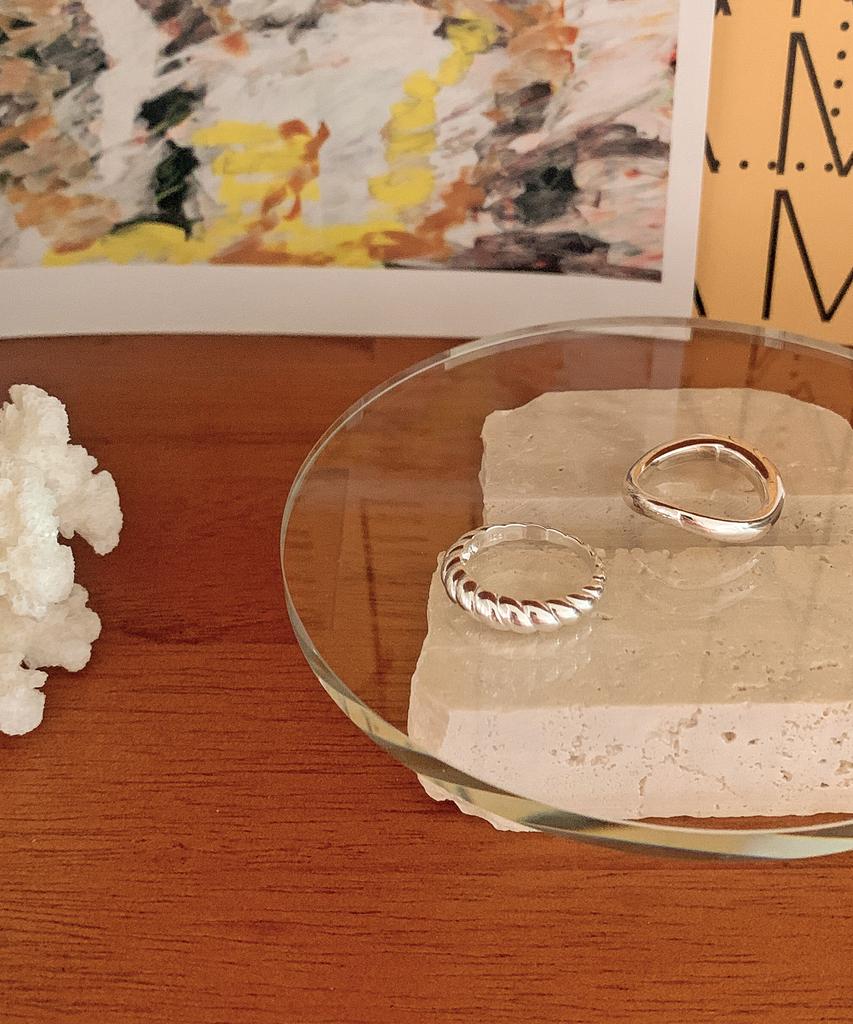 Code.H (Silver 925) Wave Bold Ring