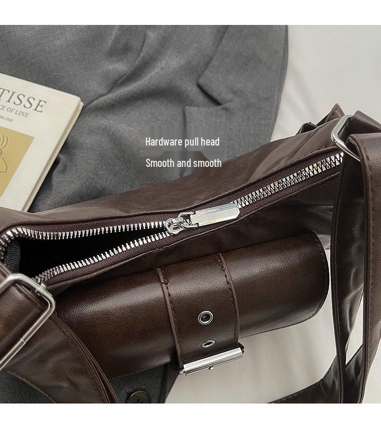 Maillard Color Crossbody Bag: Trendy, Versatile, Stylish Shoulder & Underarm Accessory