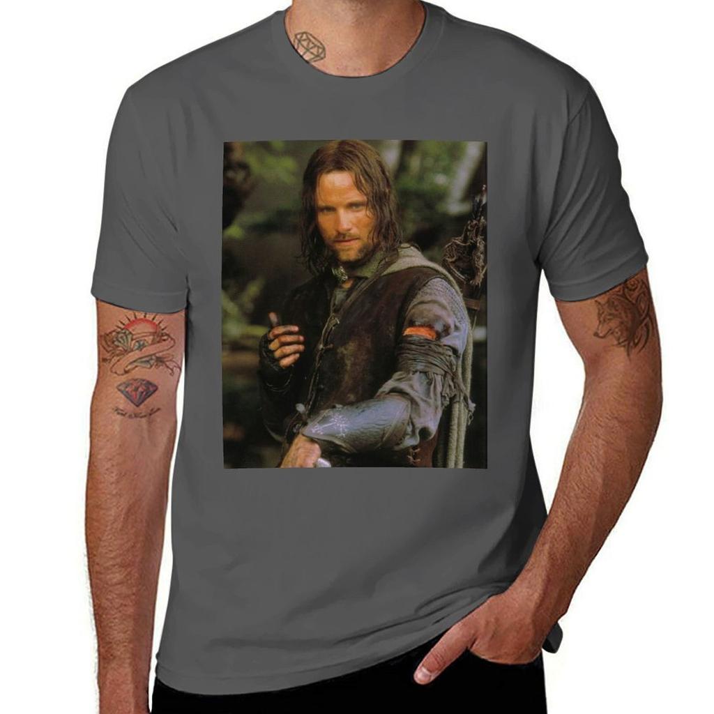 Viggo Mortensen Art Tshirt Basic Daily Outfit Short Sleeve Tee