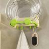 Wall Mounted Pot Lid Organizer No Punch Face Basin Hanger With Hooks Suction Pot Lid Holder For Kitchen Bathroom Restaurant