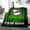 Name Custom Defensa Y Justicia Print Flannel Blanket High Quality Warm Comfortable Cover for All Seasons Perfect for Gifts Home Decor