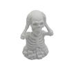 Compact 3D Printed Skull Novelty Luminous Tabletop Statue Halloween Skeleton Figurine  Showcase