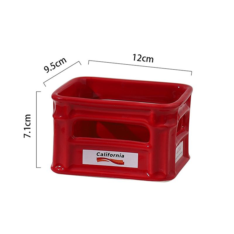 2025 Creative Ceramic Snack Bowl Living Room Home Fruit Bowl Cafe Snack Basket Popcorn French Fries Bowl