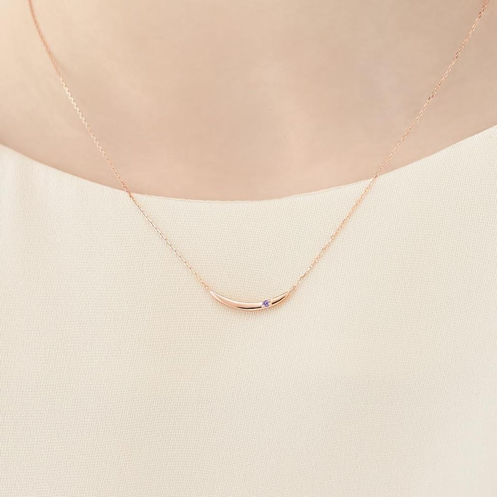 February Birthstone Silver Necklace 112434121912 4℃