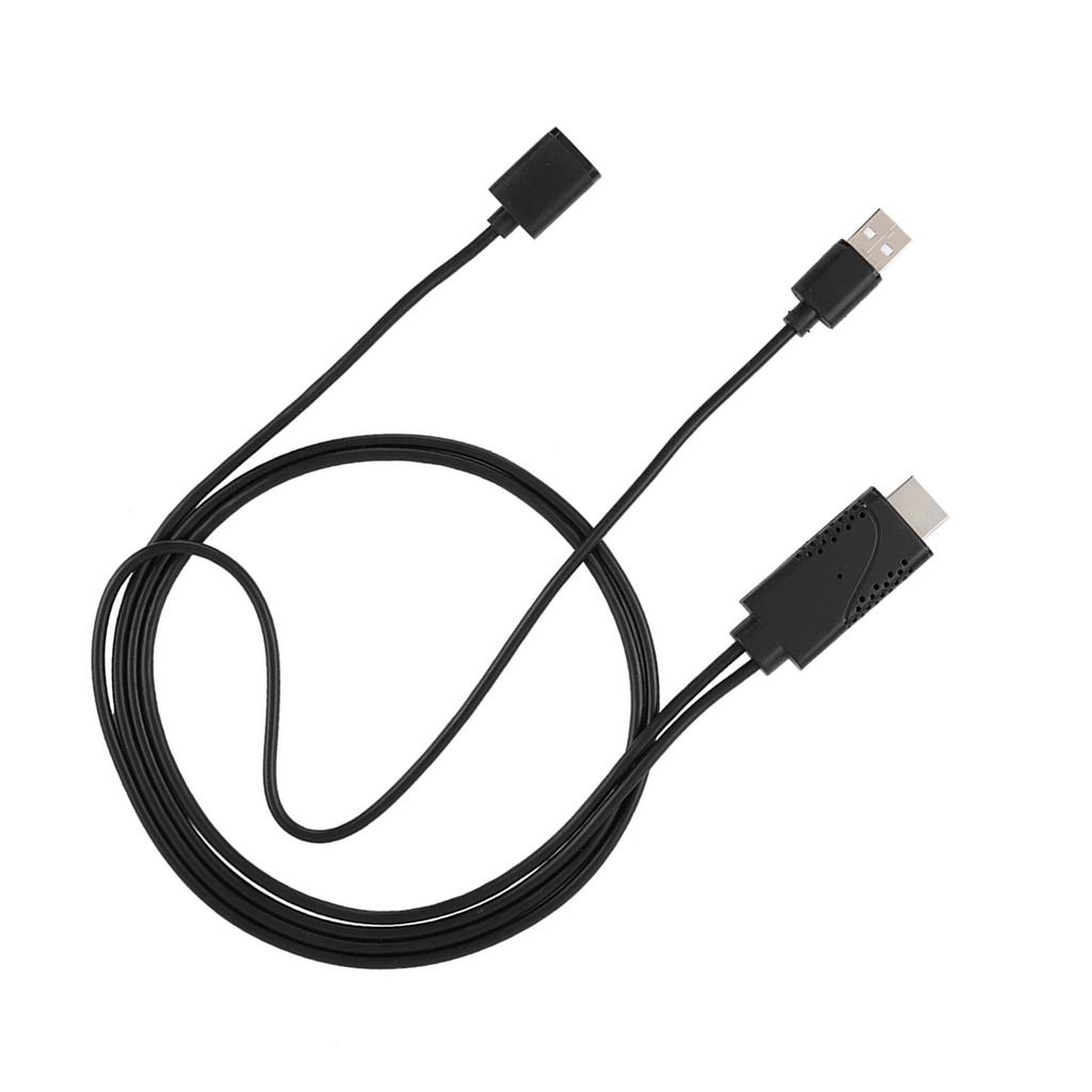 2 in 1 1080P USB Female to HDMI Male HDTV Adapter Cable Cord for IPhone Android