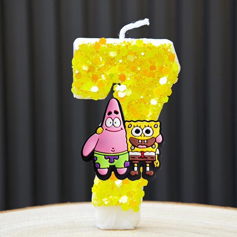 Cute Candle Anime Number 0-9 Kids Birthday Cake Decoration Supplies Cute Cartoon Party Accessories Supplies
