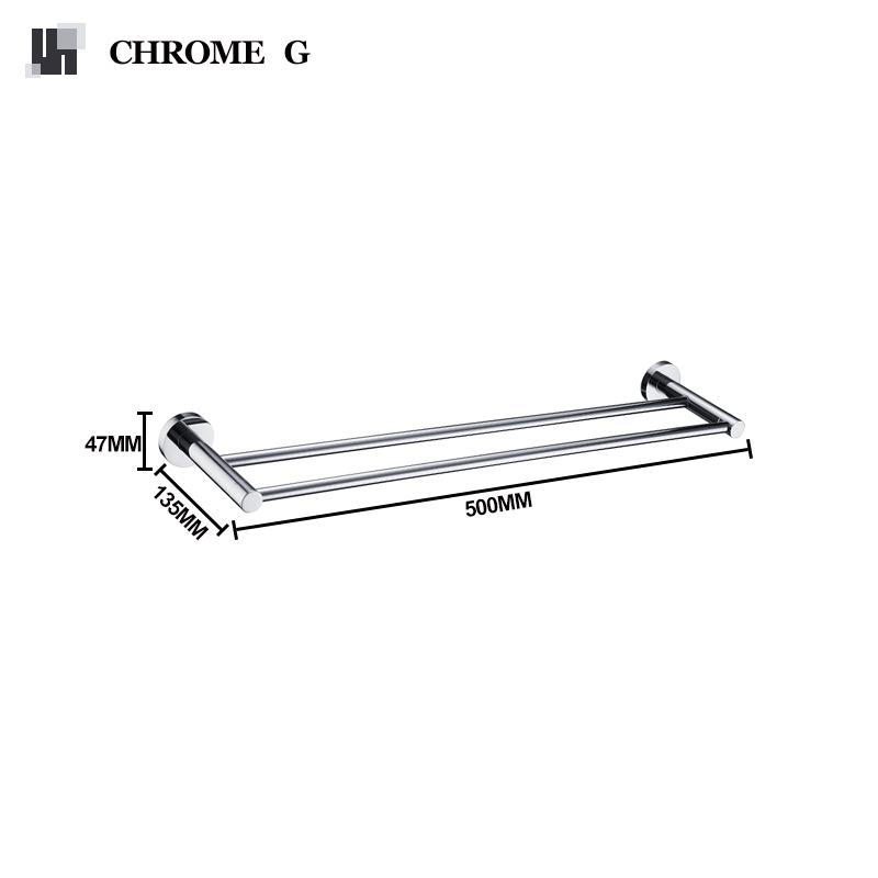 

Двойная вешалка для полотенец из нержавеющей стали, настенная, черная, полка для полотенец, матовый золотой держатель для полотенец для ванной комнаты, аксессуары, серый, белый