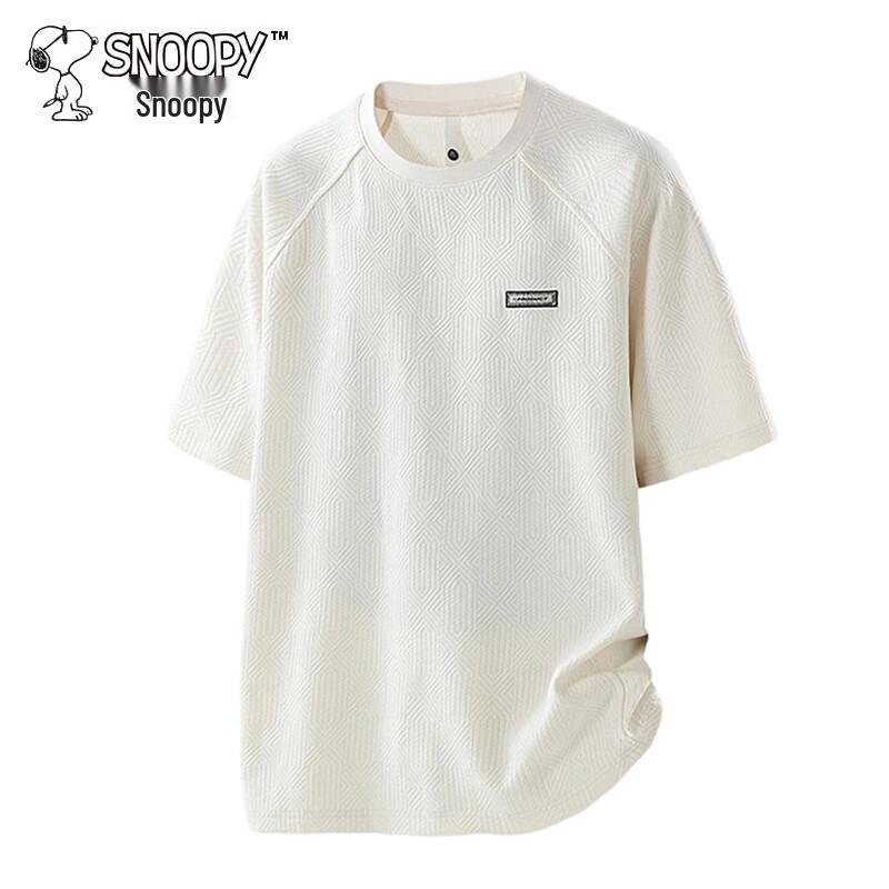 Snoopy Men s Textured Short Sleeve T-Shirt M