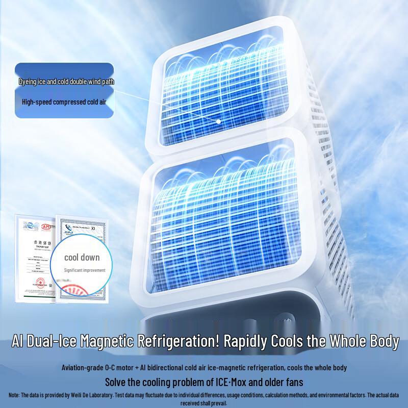 VENIDER Dual Cooling PRO Portable Bladeless Desk Fan