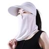 Face Protection Empty Top Hat Wide Brim Face Cover  Hat Portable Women Sun Hat  Women