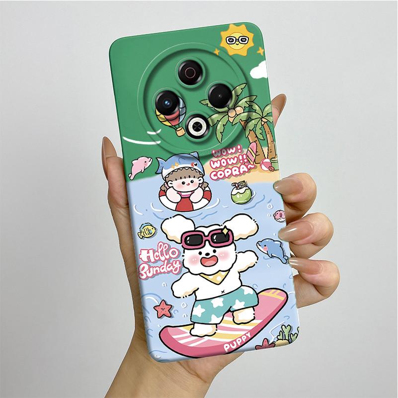 For Tecno Spark 30 4G KL6 Phone Case Cover Silicone Sweet Painted Shell Cartoon Funda Lovely Printed Protective Casing Coque