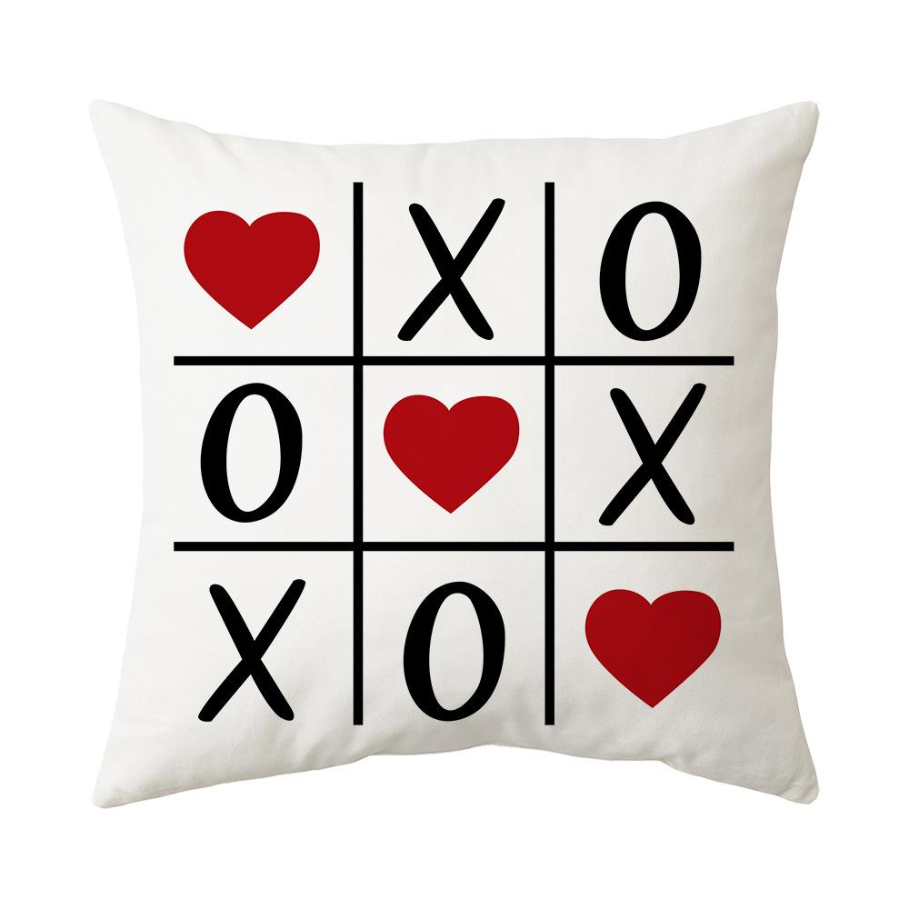 Valentine's Day Pillow New Sofa Cushion Bedside Backrest Plush Pillow Cover Shopee