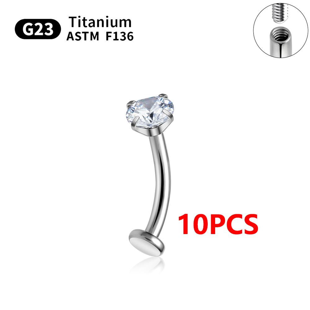 ASTM F136 Titanium 14G Belly Button Rings piercing set Nose Stud Labret Lip Stud Earring Eyebrow Body Jewelry For Women