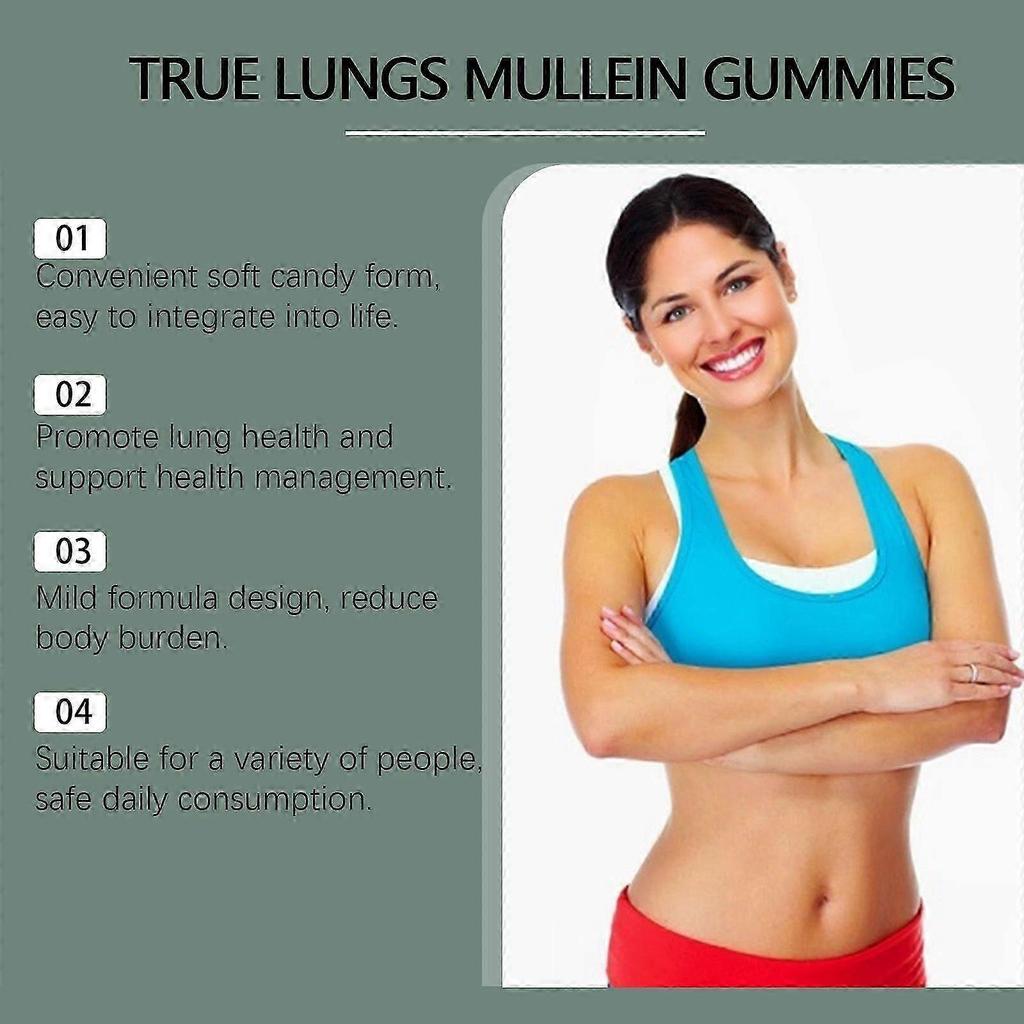 BetterLungs Mullein Gummies Mullein Flavor Lung Health & Sinus Relief