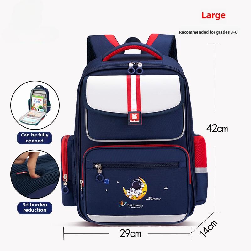Primary School Children's Schoolbag Spine Protection To Reduce The Burden of Large-capacity British Style Children's Backpack