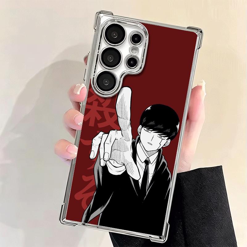 Mashle Magic And Muscles Anime Plating Phone Case For Samsung Galaxy S24 S25 FE S26 Edge S23 Ultra S22 S21 Plus S20 Anti-Fall Ai