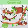 Winter Chinchilla Hanging Playing Hut Warm Soft Parrot Hammock Pet Swing Hamster Bed Cage Rope