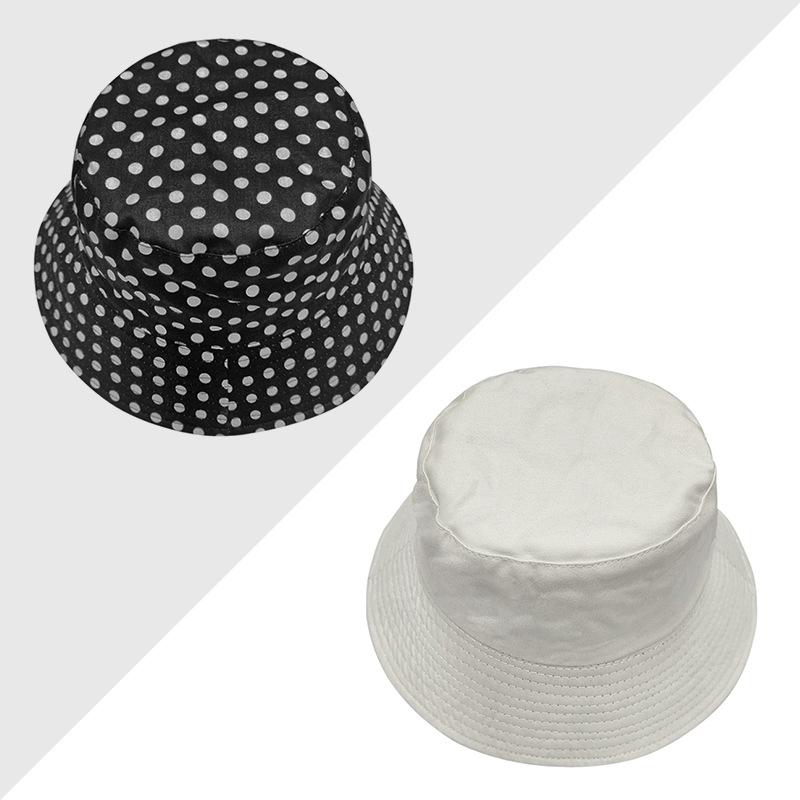 

2025 Reversible Unisex Floral Fruit Print Bucket Hat Wide Brim Sun Protection for Beach Travel UPF50+ Fashion Dot Pattern 56-58CM