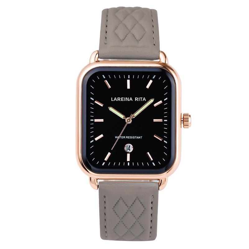 

Поясные часы женские квадратные поясные часы Commuter Temperament Light Luxury Niche кварцевые часы простые календарные модные женские часы