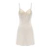 Women’s Silky Satin Nightdress Sexy Deep V Push-Up Padded Sleepwear