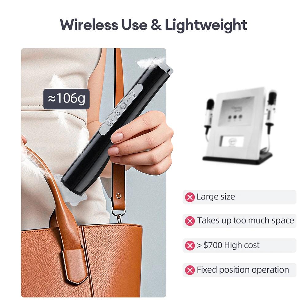 CO2 Oxygen Bubble Pen — Portable Facial Machine for Gel Facial Skin Care, Home SPA, Oxygen Bubble Beauty Device for Face