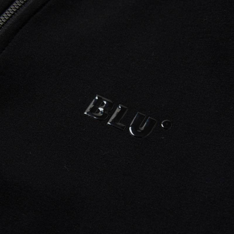 Blu Dot Half Zip Volume T shirT Plus Bk
