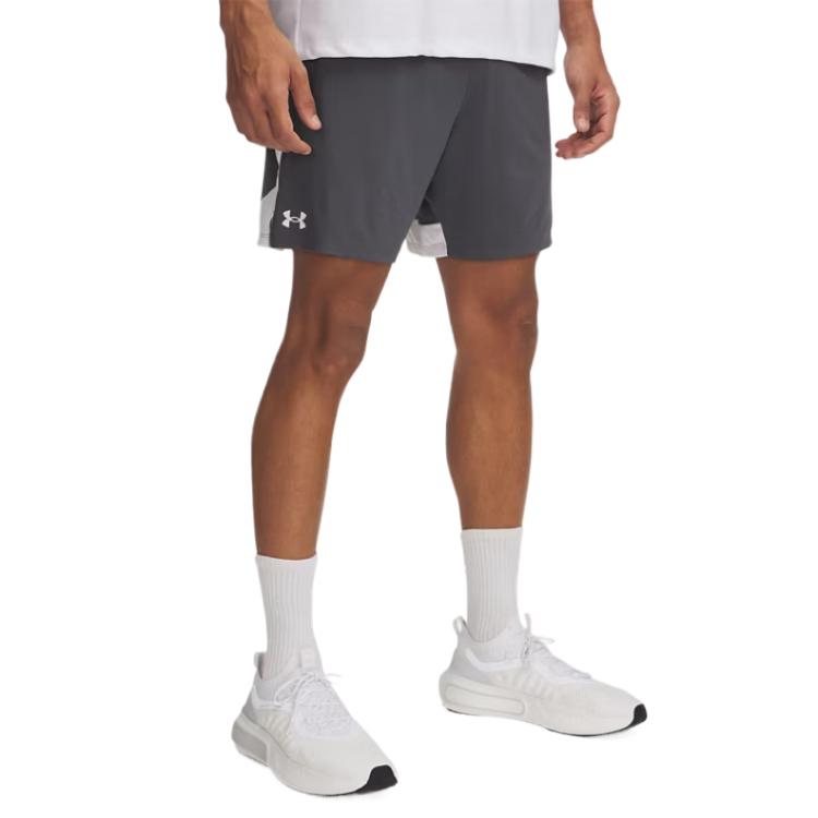 Under Armour Tech Vent Casual Shorts Men s Gray White 1388645-027 LG