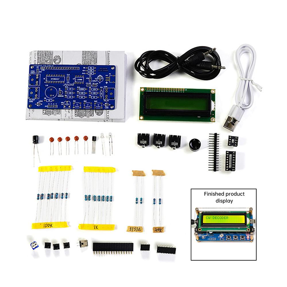 

Оновлений DC 5V CW Декодер Морзе Коду Плата для Практики Пайки DIY Електронний Виробничий Комплект