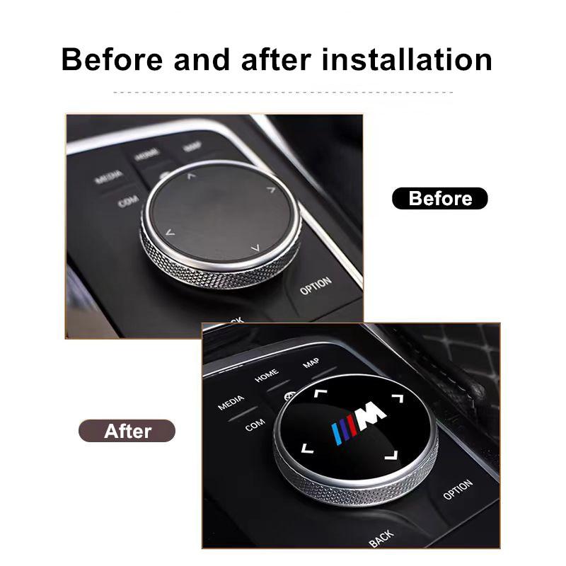 Car Center Console Multimedia Button Cover For BMW E36 E60 E64 E85 F07 F10 F30 F32 F36 F82 F83 Auto Styling Interior AC6