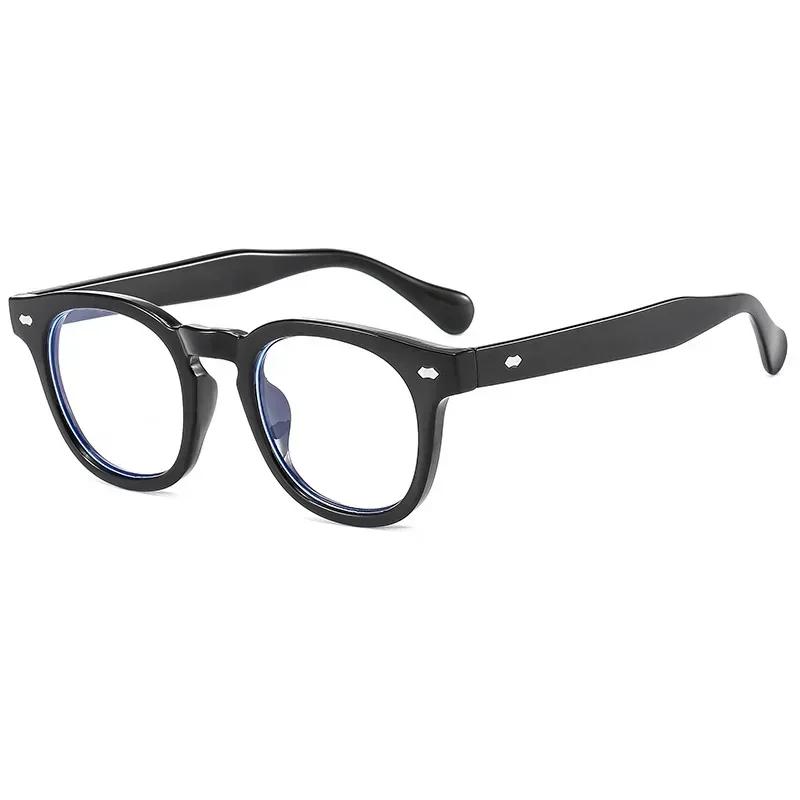 

Stylish Retro Casual Transparent Lens Oval Glasses Men Women Elegant Eyeglasses Frame Male Clear Lens