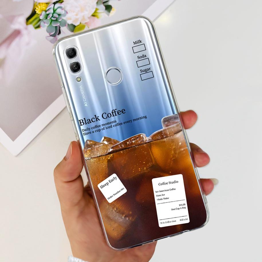 For Honor 10 Lite Case Honor 10i Shockproof Cover HRY-LX1T HRY-LX2 Stylish Flower Soft Silicone Clear TPU Funda For Honor10 Capa