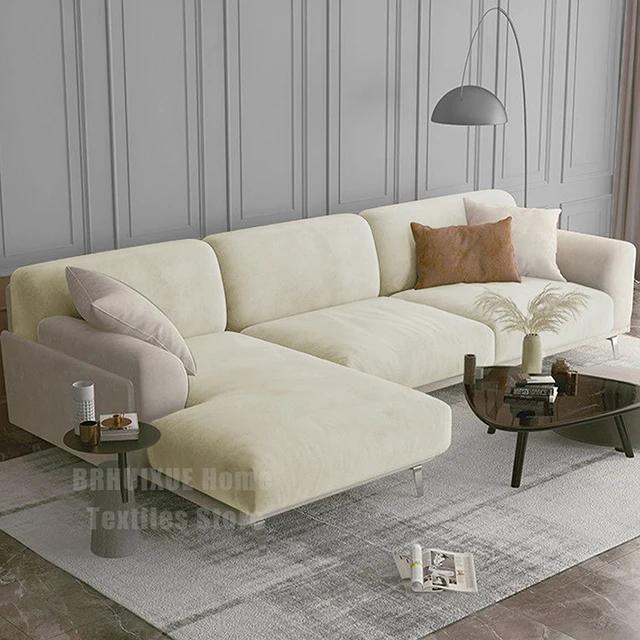 Velvet Plush Sofa Cover Stretch Thicken Sofa Seat Cushion Cover For Living Room Furniture Protector LShape Corner Sofa Slipcover