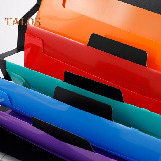 Závěsný organizér pořadačů se 6 velkými kapsami Přenosný skládací prostorově úsporný nástěnný držák pořadačů Držák na dokumenty duhové barvy