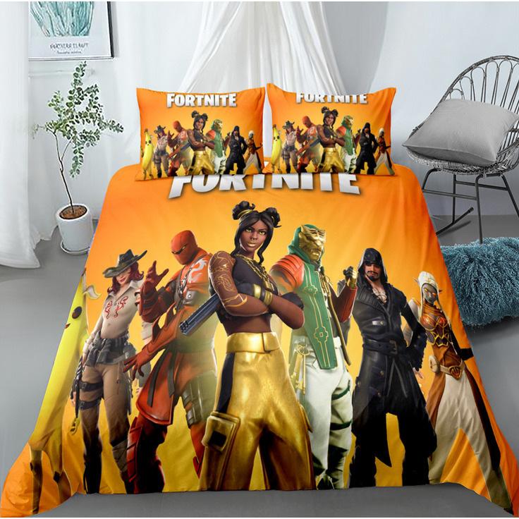 Cute Printed Quilt Cover Pillowcase Three-Piece Set Can Be Made Into Four-Piece 3D Digital Printing