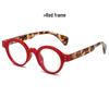 Anti-Blue Light Reading Glasses with Spring Legs, Round Frame for Men & Women, Frog Eyes Style for Elders.