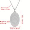Islamic-style stainless steel necklace, suitable for everyday wear and as a gift.