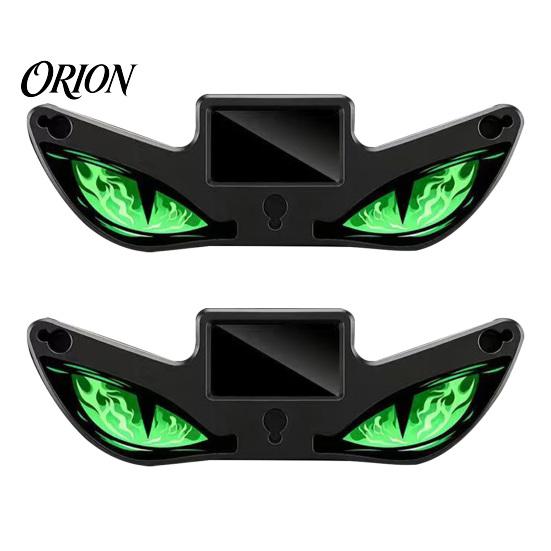 Wireless LED Car Light Solar Devil Eyes for Windshield, Magnetic Installation Window Warning Sign with Three Custom Display Smart Modes, Digital