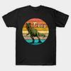 Men Black Print T-shirt T-Rex No-Cut Transfer Paper Print Cotton Tshirt
