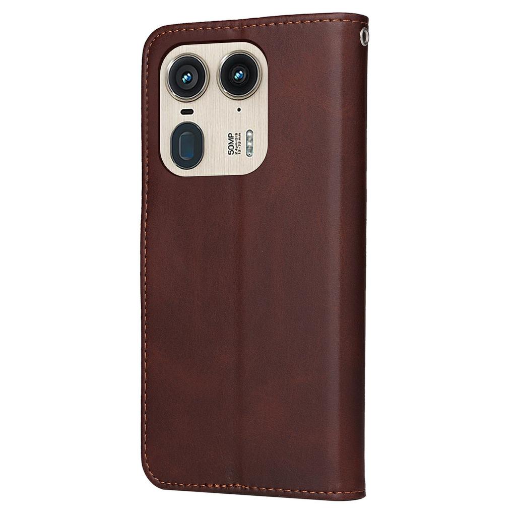For Motorola Edge 50 Ultra 5G/Moto X50 Ultra 5G Case Wallet PU Leather Folio Flip Phone Cover