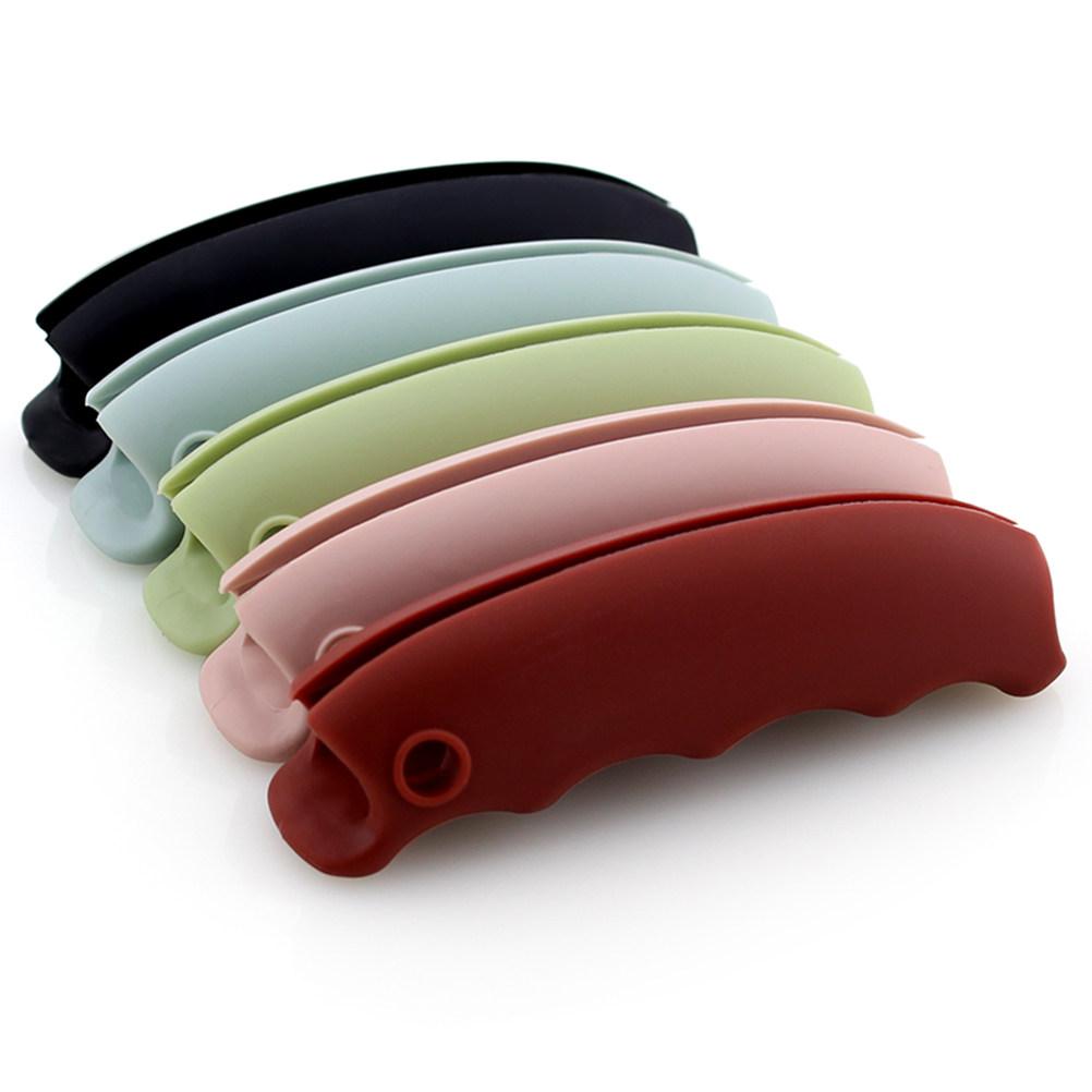 

2Pcs Silicone Grocery Bag Holder Ergonomic Design with Finger Grooves Non-Slip Grip for Easy Carrying Heavy Shopping Loads Home Size 1