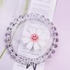 40mm Korean Style Smiley Face Chrysanthemum Acrylic Keychain Earrings for DIY Phone Accessories