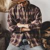 Klassisches Retro-Karos-Langarmhemd für Herren – Neue Herbstkollektion: Lässige Hemdjacke im britischen Stil für Herren