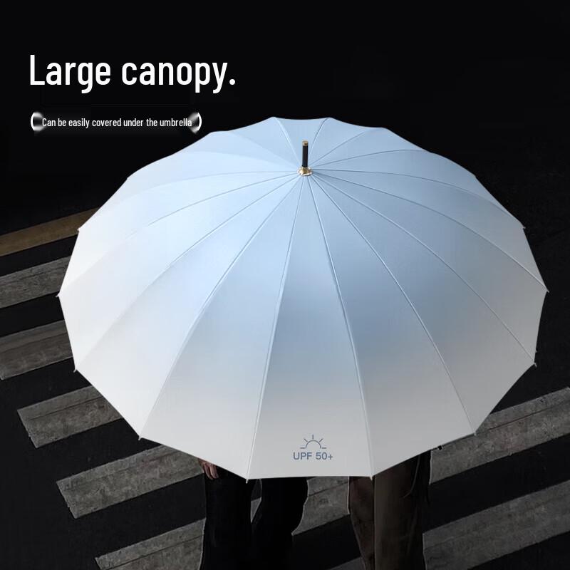 MAYDU 16-Rib Gradient Windproof Sun Rain Umbrella M1612