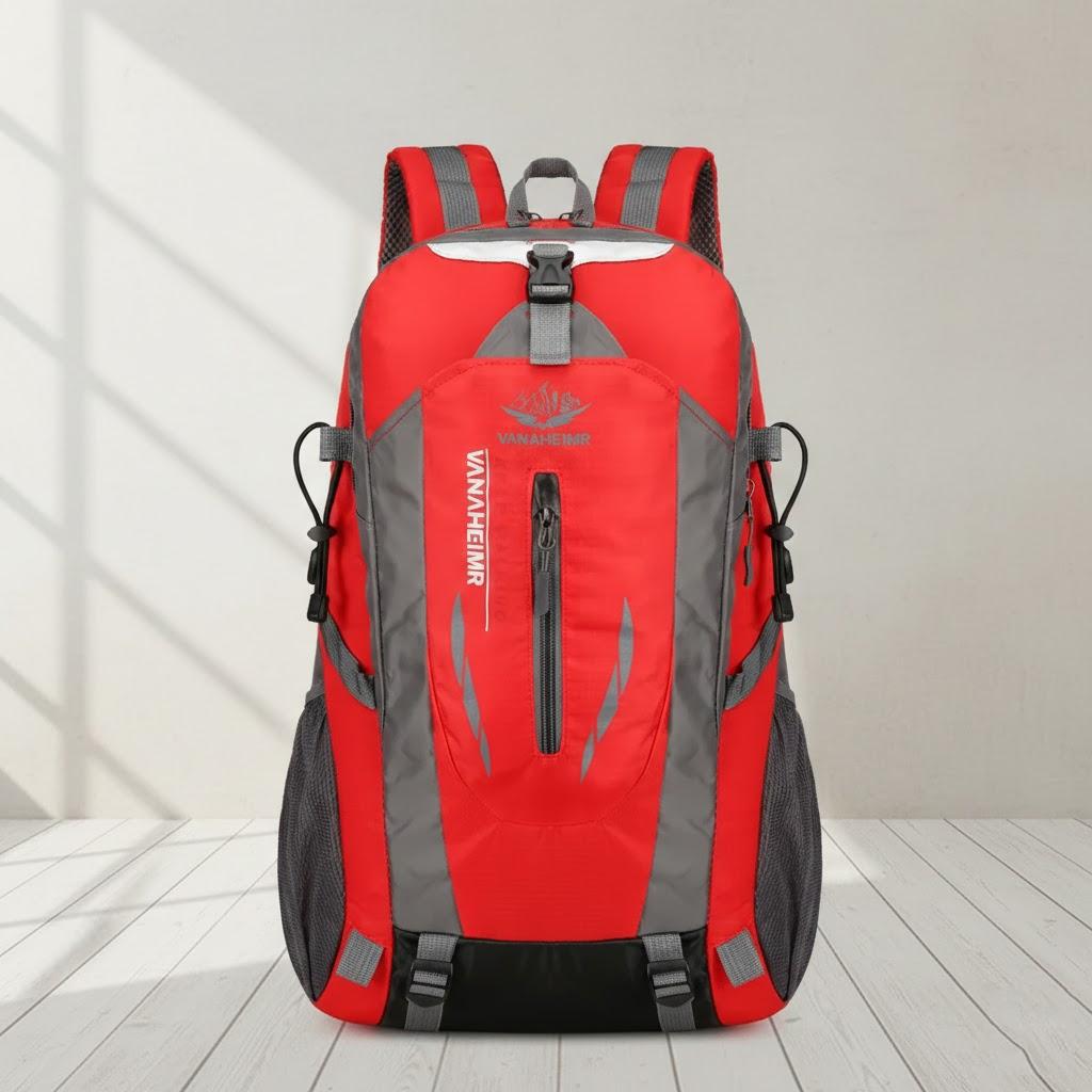 

40L Hiking Backpack Lightweight Travel Mountaineering Waterproof Sport Climbing Rucksack Men Accessories червоний