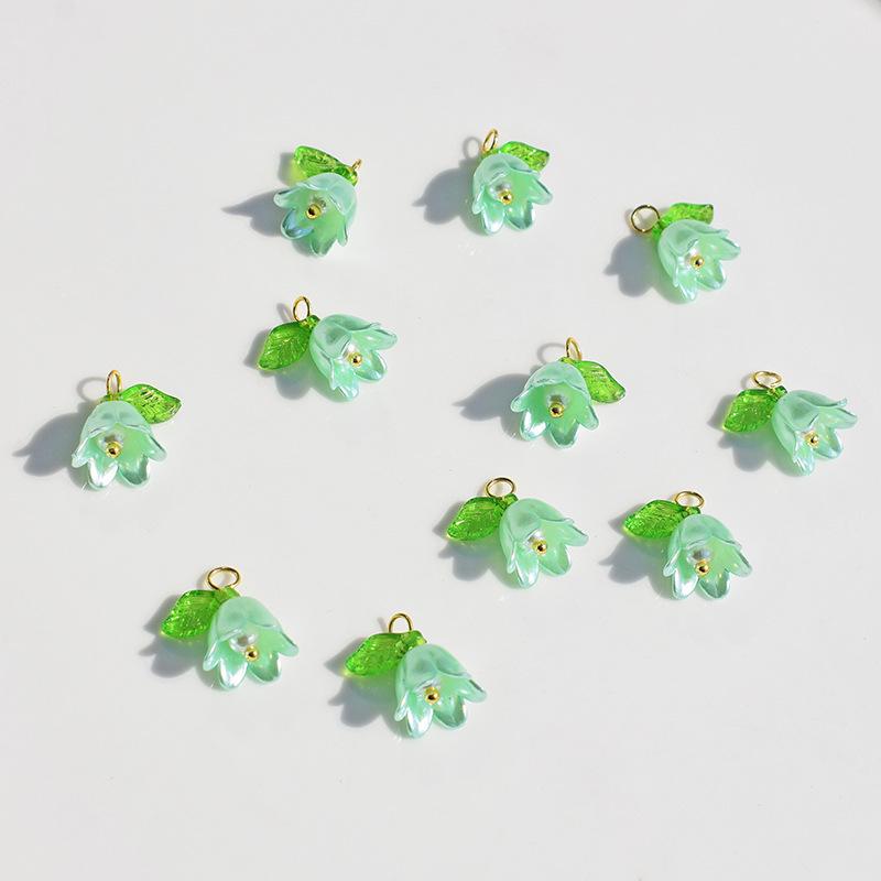 Pearl Lily of the Valley 3D Leaf Flower DIY Jewelry Kit: Bracelets, Necklaces, Earrings