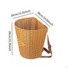 Pletený batoh koš nákupní pohodlné použití přenosný květina Velikonoce piknik pro