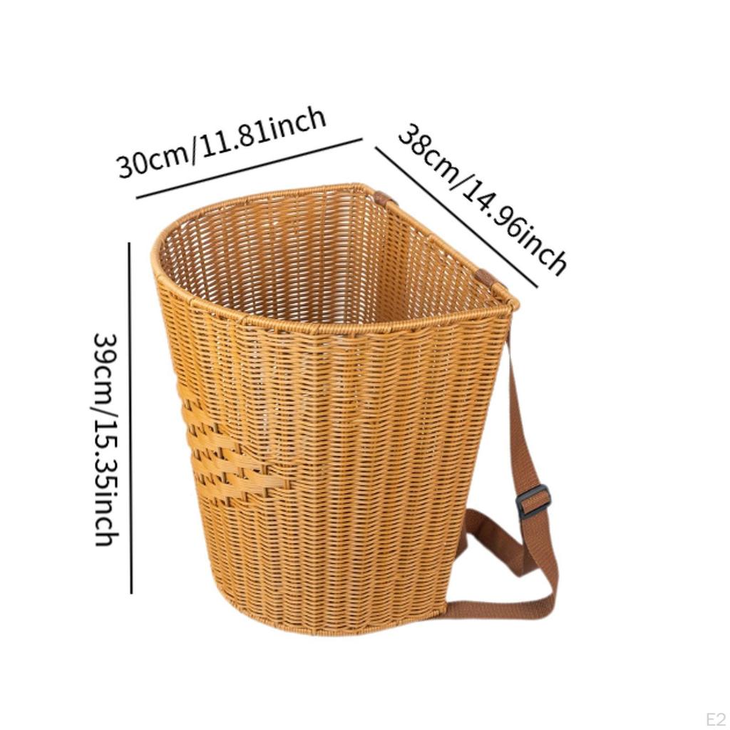 Pletený batoh koš nákupní pohodlné použití přenosný květina Velikonoce piknik pro