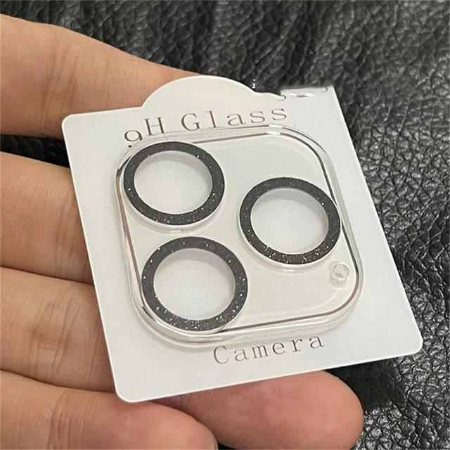 Glitzernde Vollabdeckung Kameraobjektivschutz für iPhone 13 12 11 Pro Max Mini 9H gehärtetes Glas Abdeckung iPhone 13 Kamera Aufkleber Kappe
