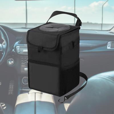 Pattumiera per Auto Pieghevole Organizer Cestino dei Rifiuti Cinghia con Fibbia Regolabile Pratica Resistente ai Graffi